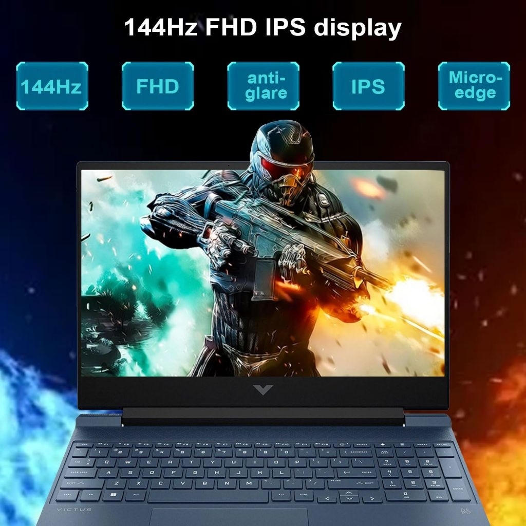 HP Victus 15.6 i5 Gaming Laptop, 15.6" FHD 1920*1080
