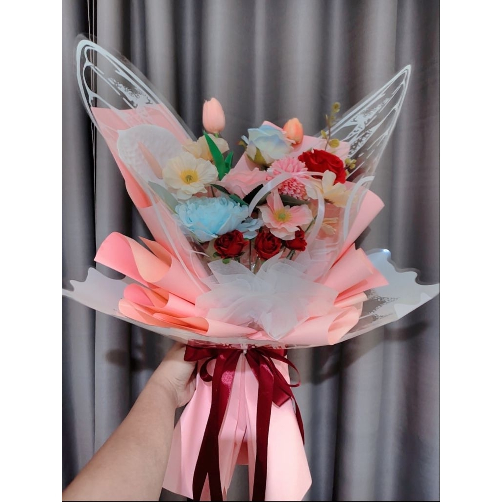 SWEET LEN'S BOUQUET - BUKET ARTIFICIAL | BUKET WISUDA | BUKET ULANG TAHUN | ARTIFICIAL FLOWER TANGER