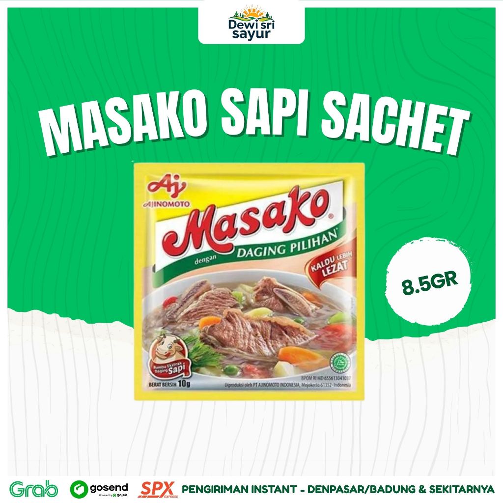 

Masako Sapi Sachet 8.5gr – Dewi Sri Sayur