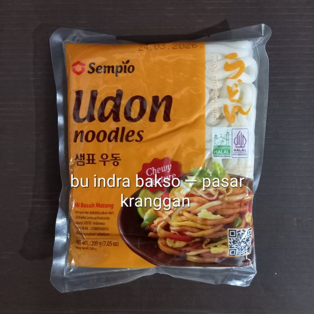 

sempio udon 200 gr noodles mie basah matang tebal korea jepang chewy texture