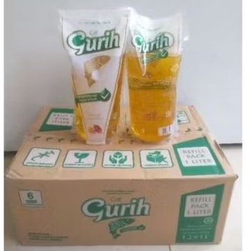 

minyak goreng Gurih 1liter premium Termurah isi 12pouch
