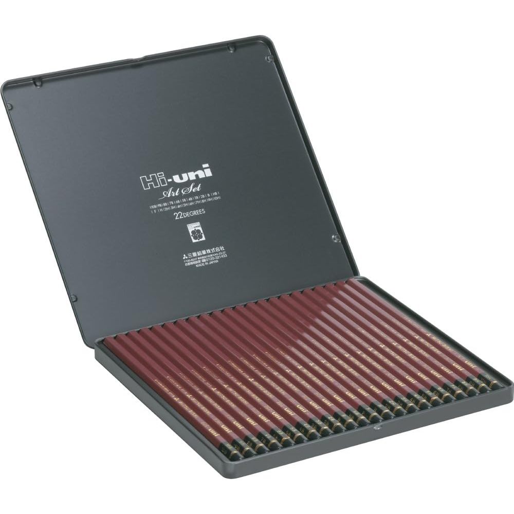 

Uni Mitsubishi Hi-Uni Set of 22 - Writing and Drawing Pencil Pensil Kayu