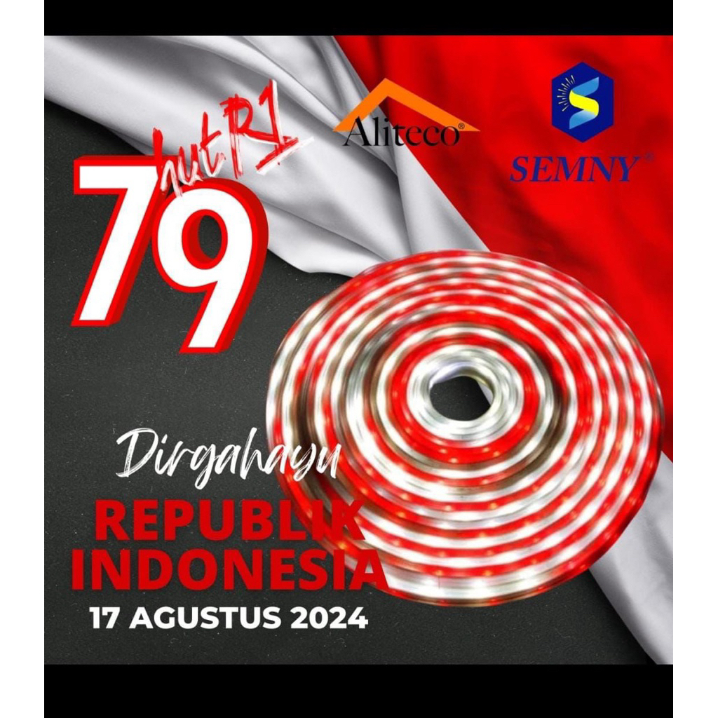 Lampu LED Strip Selang Merah Putih Panjang 5M