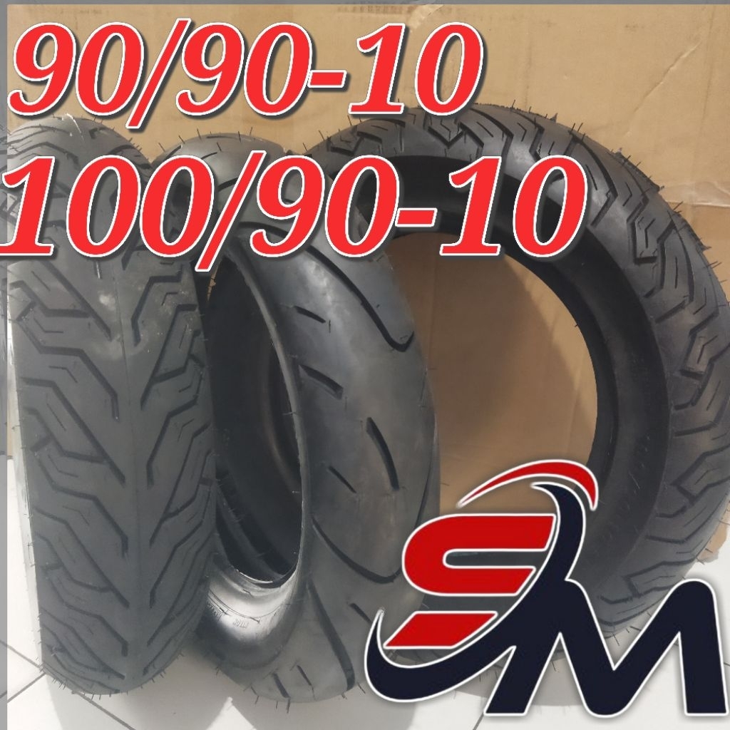 BAN LUAR VESPA RING 90/90-10 & 100/90-10 UKURAN TUBELESS 10×90/90 10×100/90 120/90-10