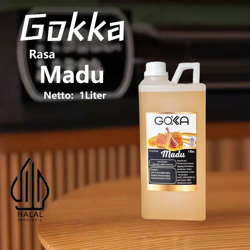 

Gokka Sirup Madu 1L - Minuman Segar Rasa Madu / Madu Syrup
