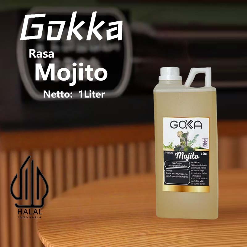 

Gokka Sirup Mojito 1L - Minuman Segar Rasa Mojito / Mojito Syrup
