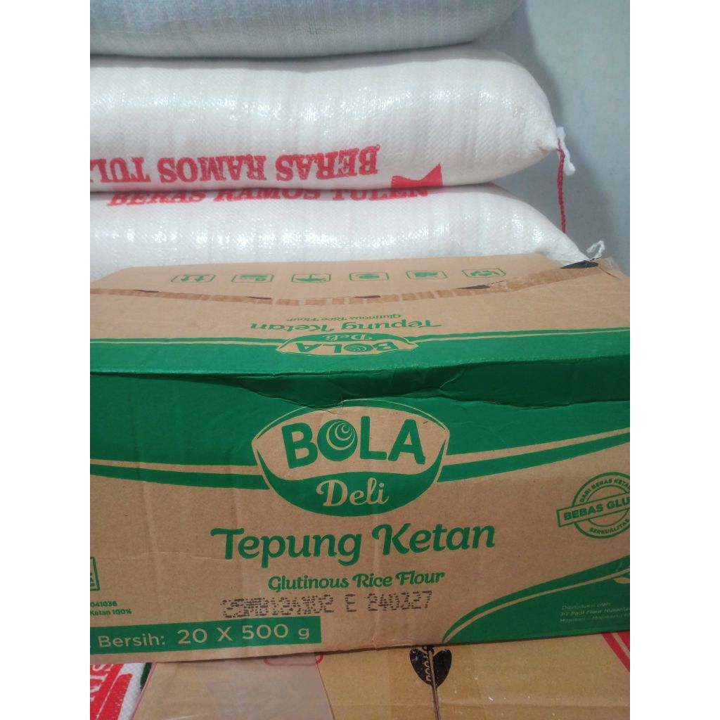 

tepung ketan bola Deli 1dus 20bks