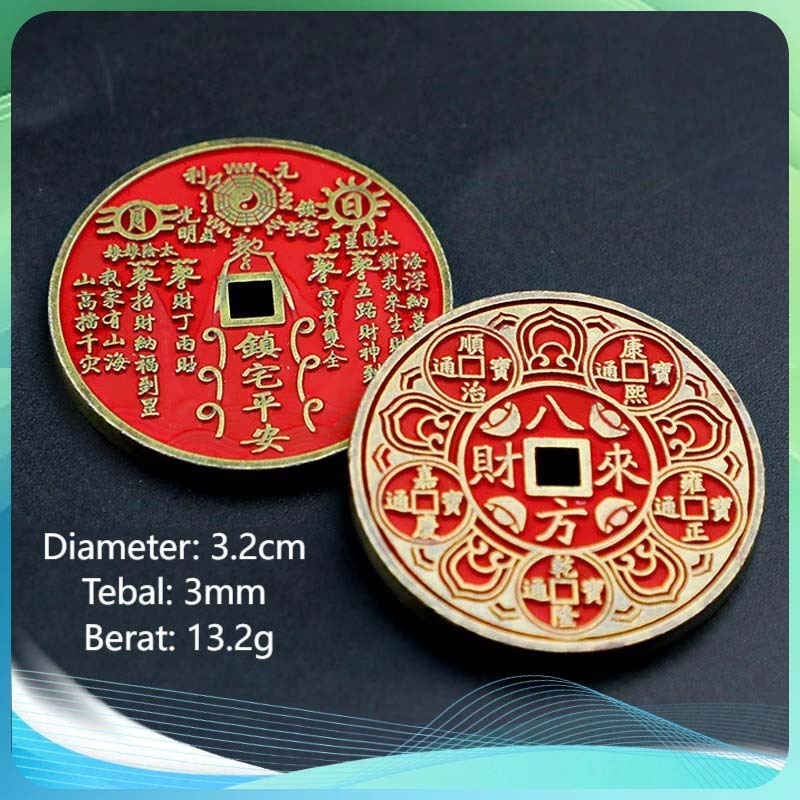 Coin Cina Koin Feng Shui Uang Koin Cina Kuno Koin Hoki Ornamen Feng Shui Koin Keberuntungan Koin Ant