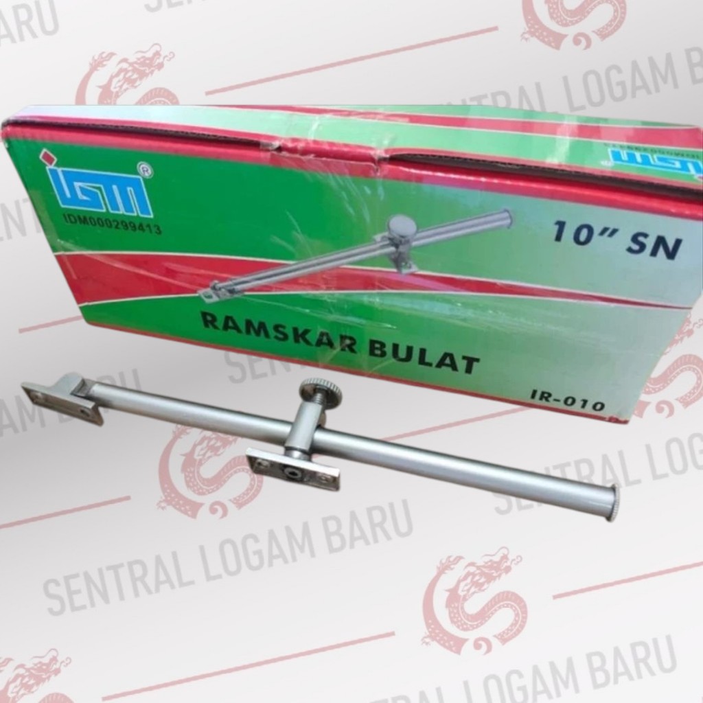 RAMSKAR BULAT SILVER SN LAMSKAR PENAHAN JENDELA PUTAR TARIK IGM 10"