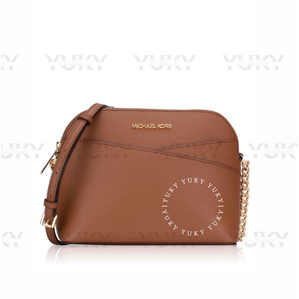 Tas Wanita Branded MICH*EL KO*S MK Jet Set Dome Brown 100% Original