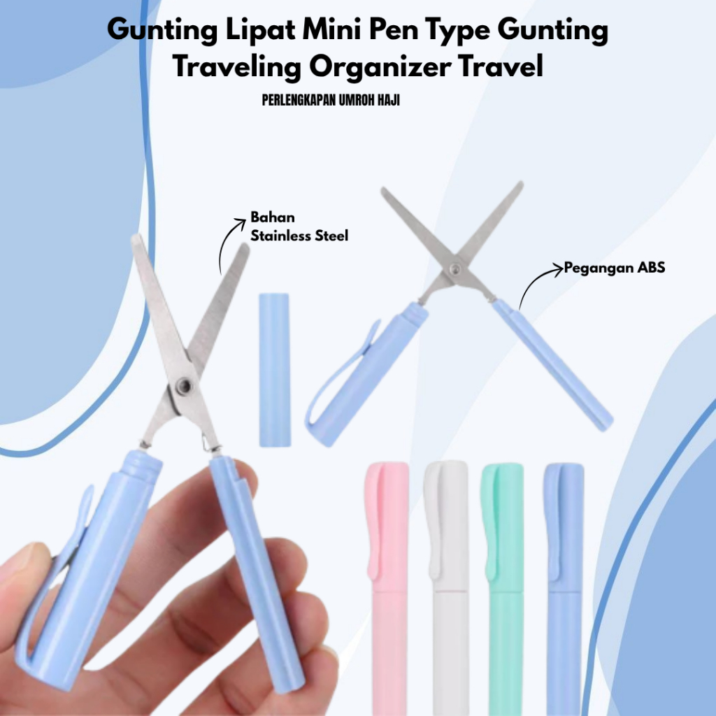 

Gunting Lipat Mini Pen Type Gunting Portable Travel series