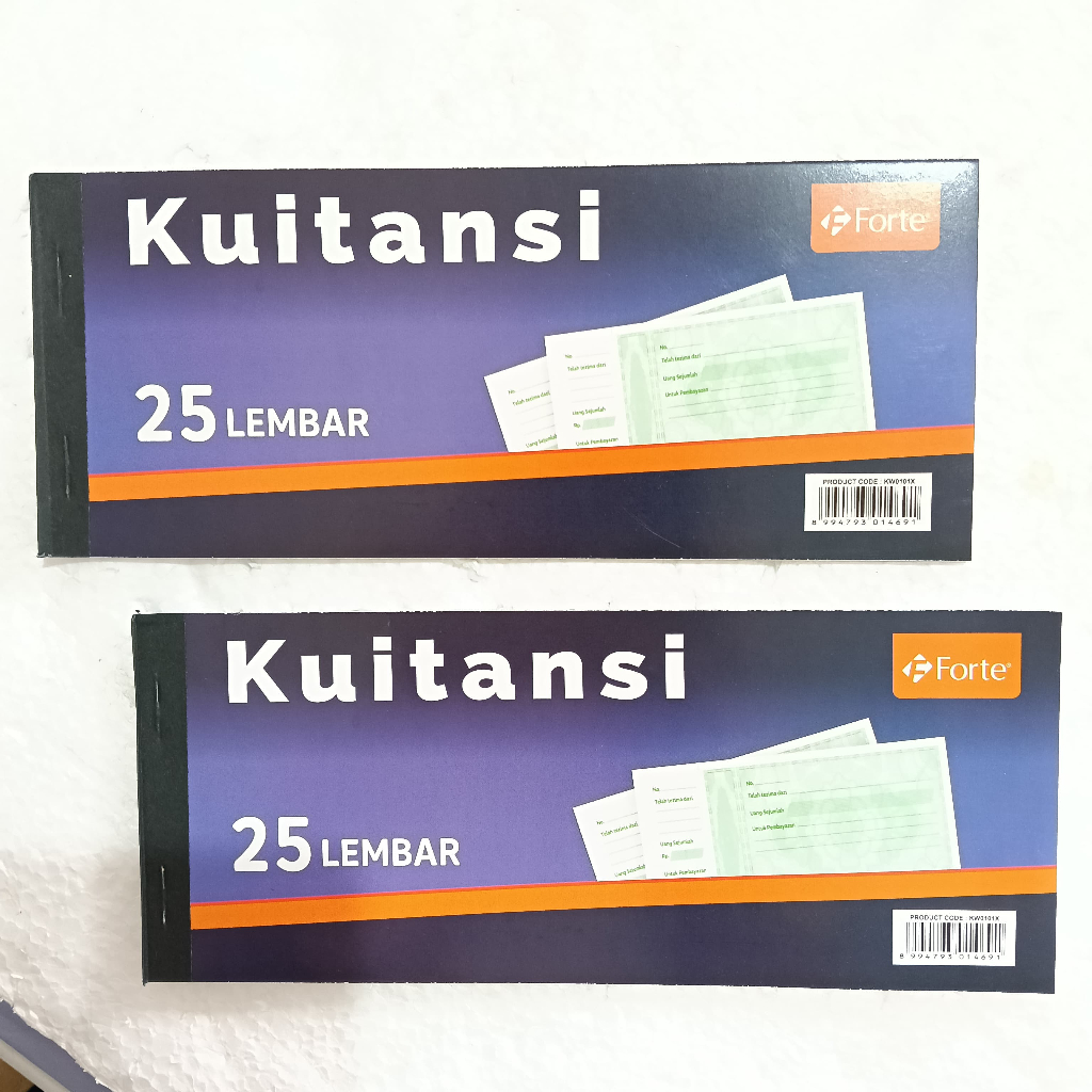 

Buku Kwitansi Besar Forte 25 Lembar – 1 Pak Isi 10 Buku