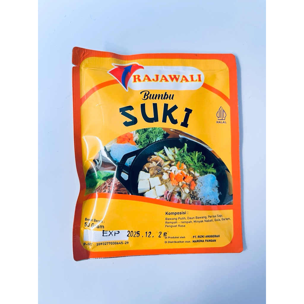 

Rajawali bumbu suki || bumbu suki instan 50gr
