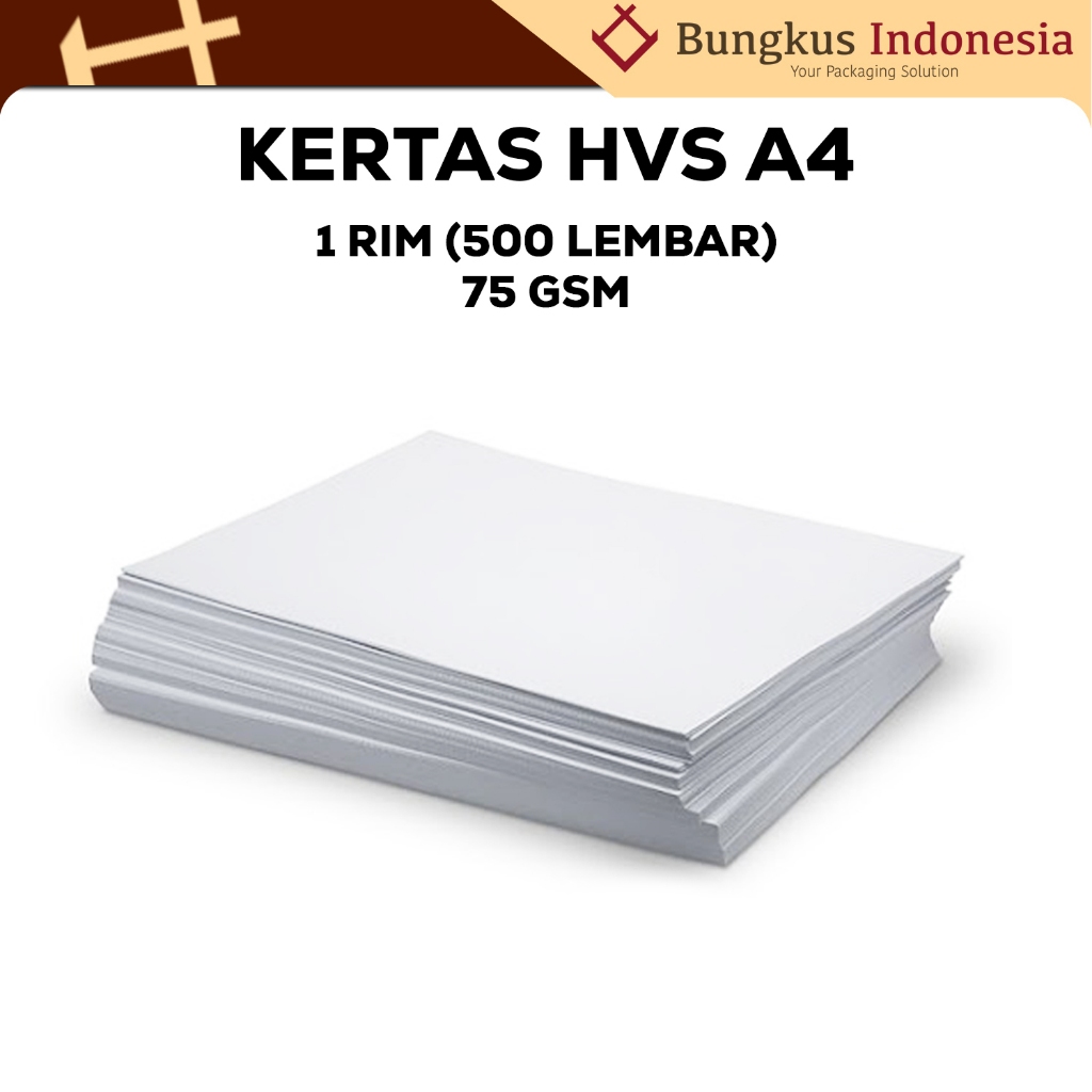 

Kertas HVS A4 75gr 1rim / 500 lembar