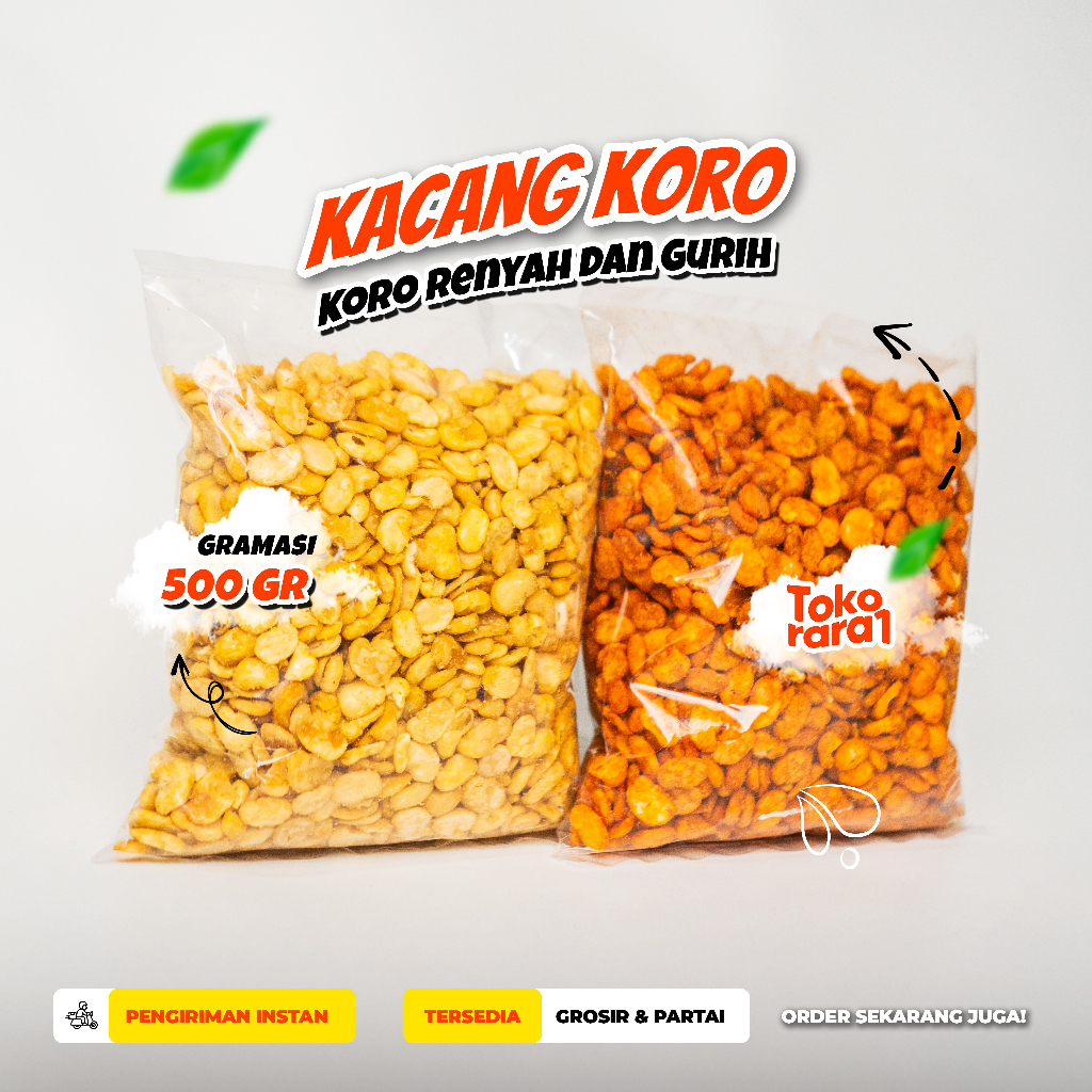 

Kacang Koro Kulit Asin Pedas 500gram - Koro Kupas Grosir curah