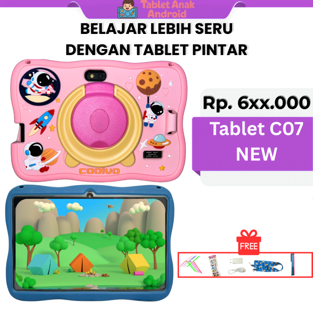Aipet Anak Anti Radiasi Tablet Anak Android 7 Inci 4/64GB Belajar Edukasi Anti Radias