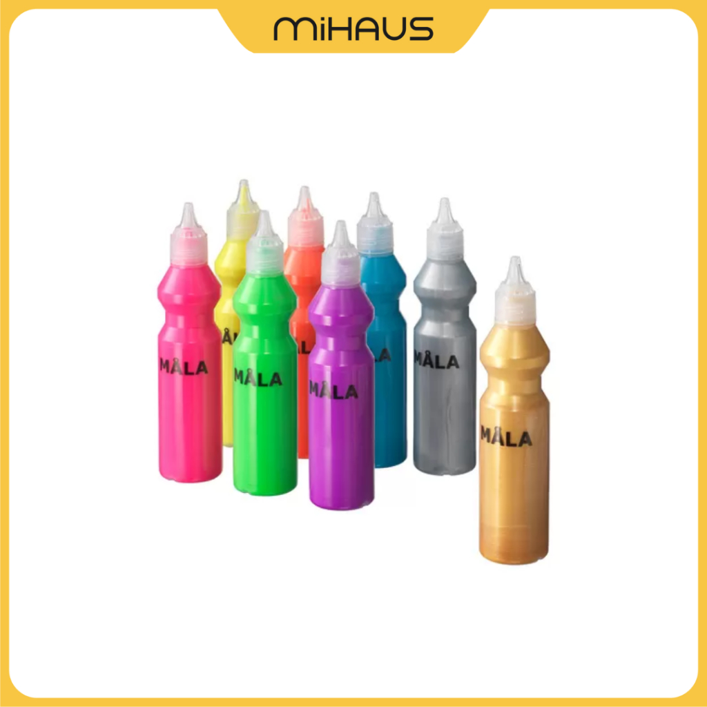 

NEW ARRIVAL IKEA MÅLA Cat neon/gliter, warna campuran