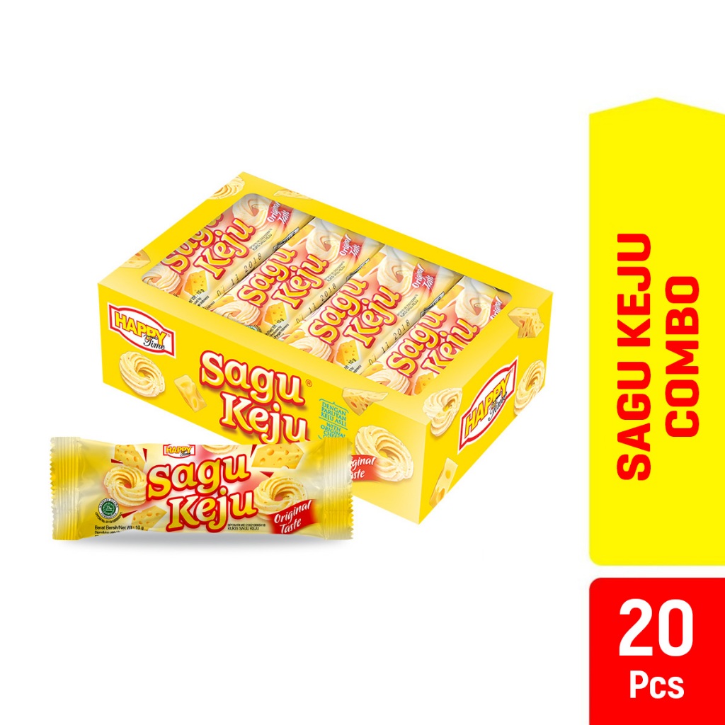 

Happy Time Sagu Keju Combo (Isi 20 Pcs)