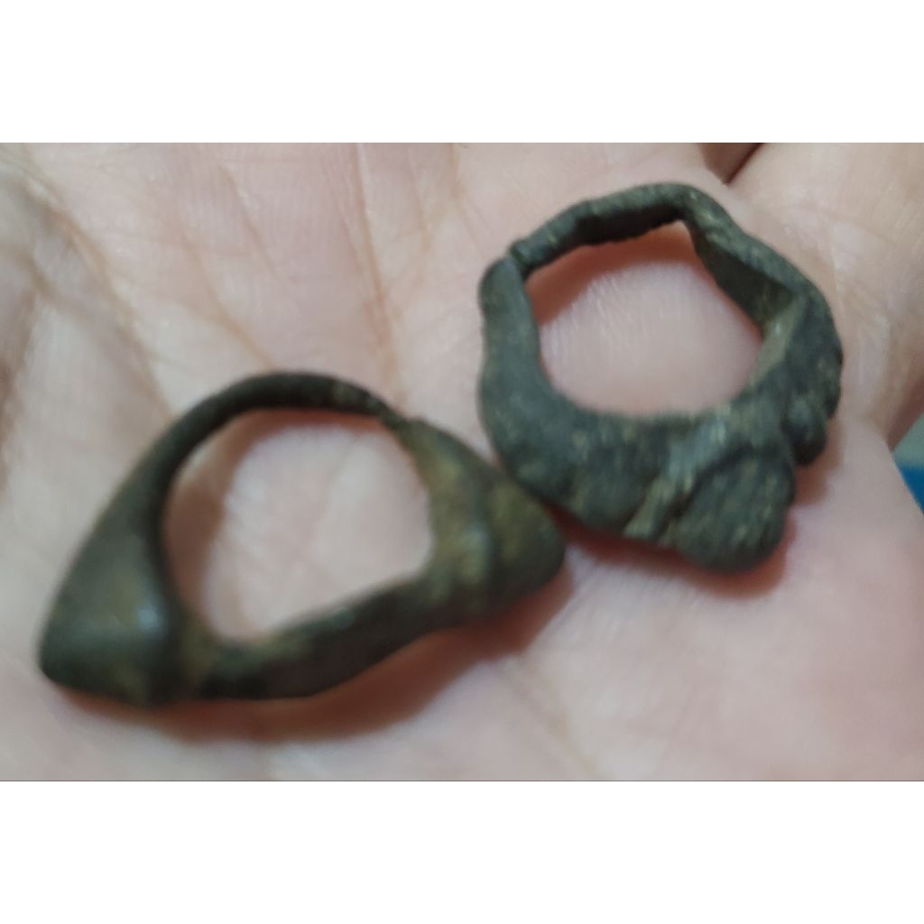 2 biji cincin vintage (ukuran kecil) temuan sungai