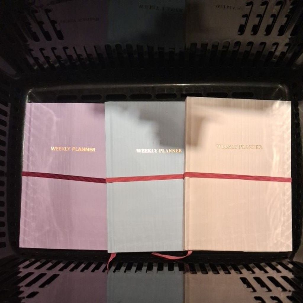 

[JASTIP FLYING TIGER] Pink Blue Weekly Planner Journal