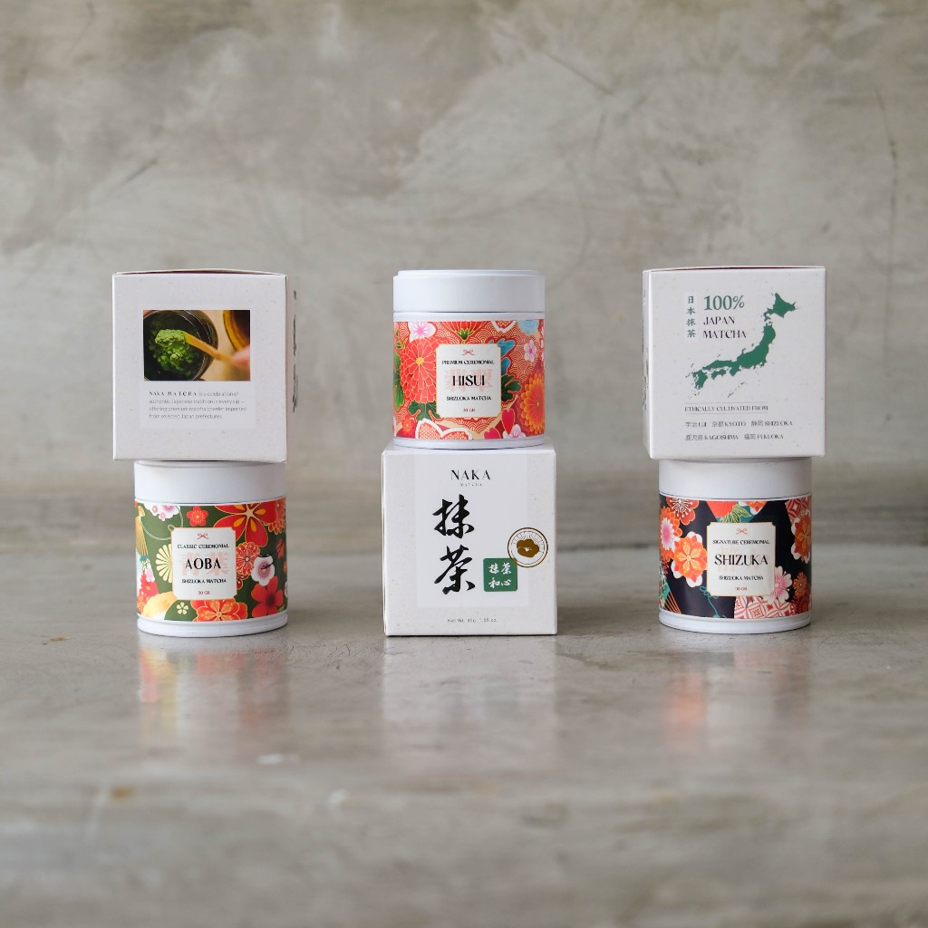 

Naka Matcha Ceremonial Jepang – Hisui, Shizuka, dan Aoba Classic 30 gr