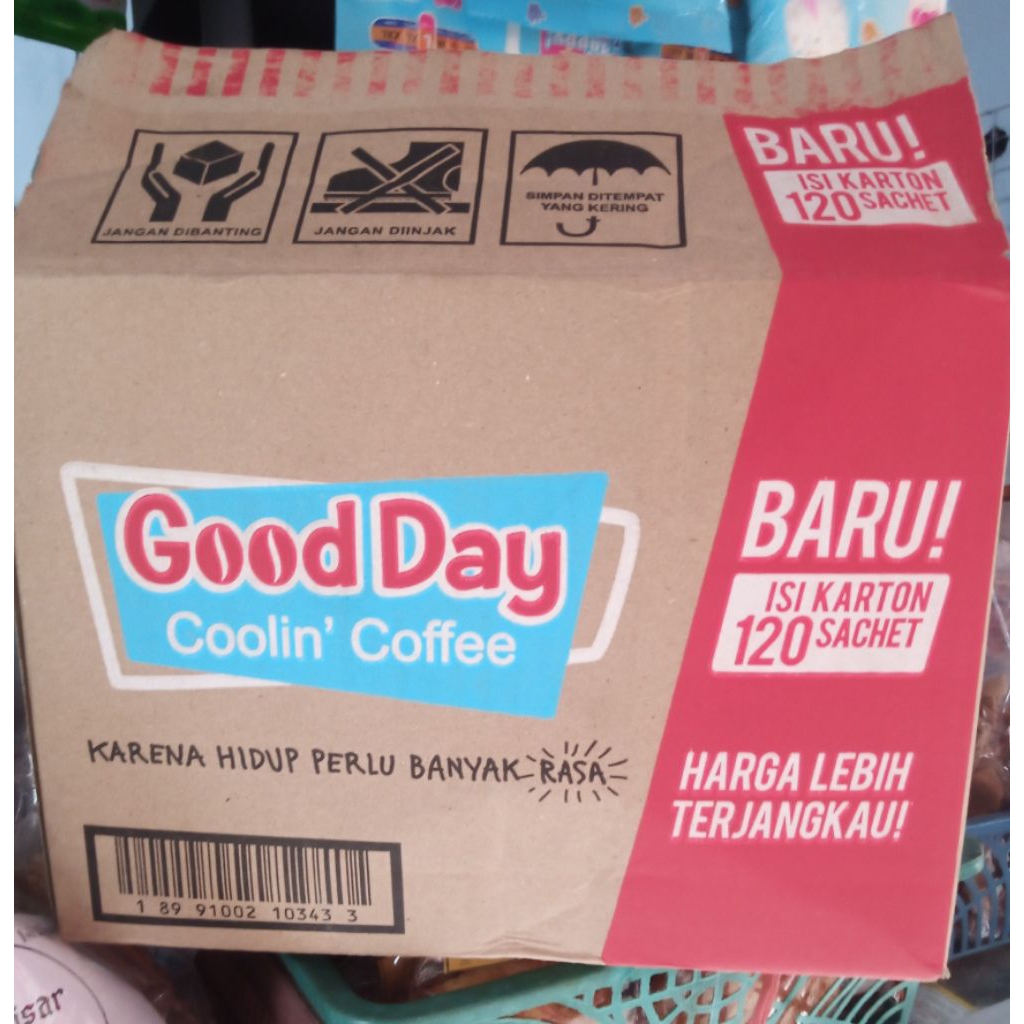 

Kardus bekas kopi good day mocacino//kardus packing//
