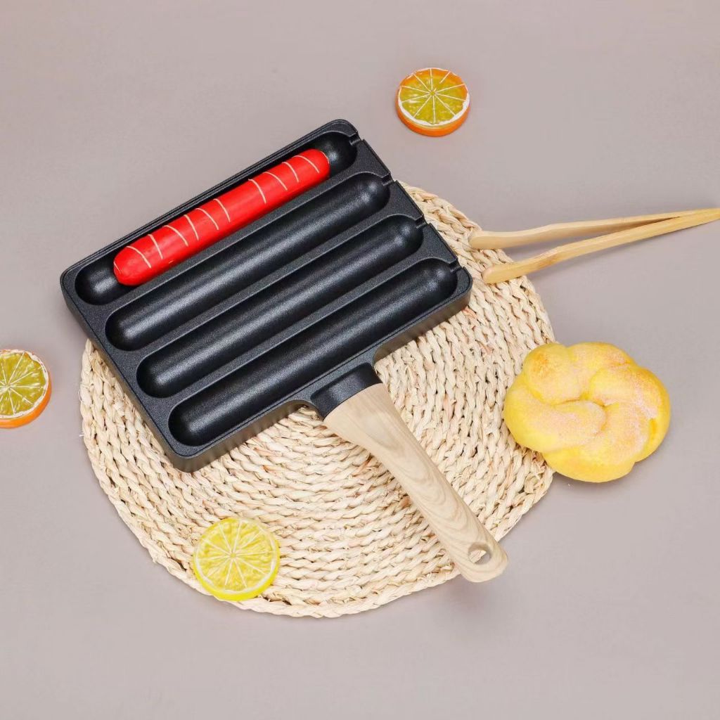 Cetakan Sosis Panjang / Panggangan Sosis Panjang / Pemanggang Sosis / Frying Pan Breakfast Serbaguna