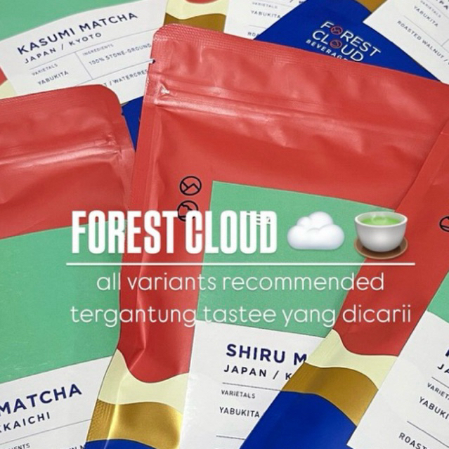 

( Original ) Forest Cloud Matcha SEN MISORA MIYAMA Ceremonial Premium Bubuk Minuman Jepang