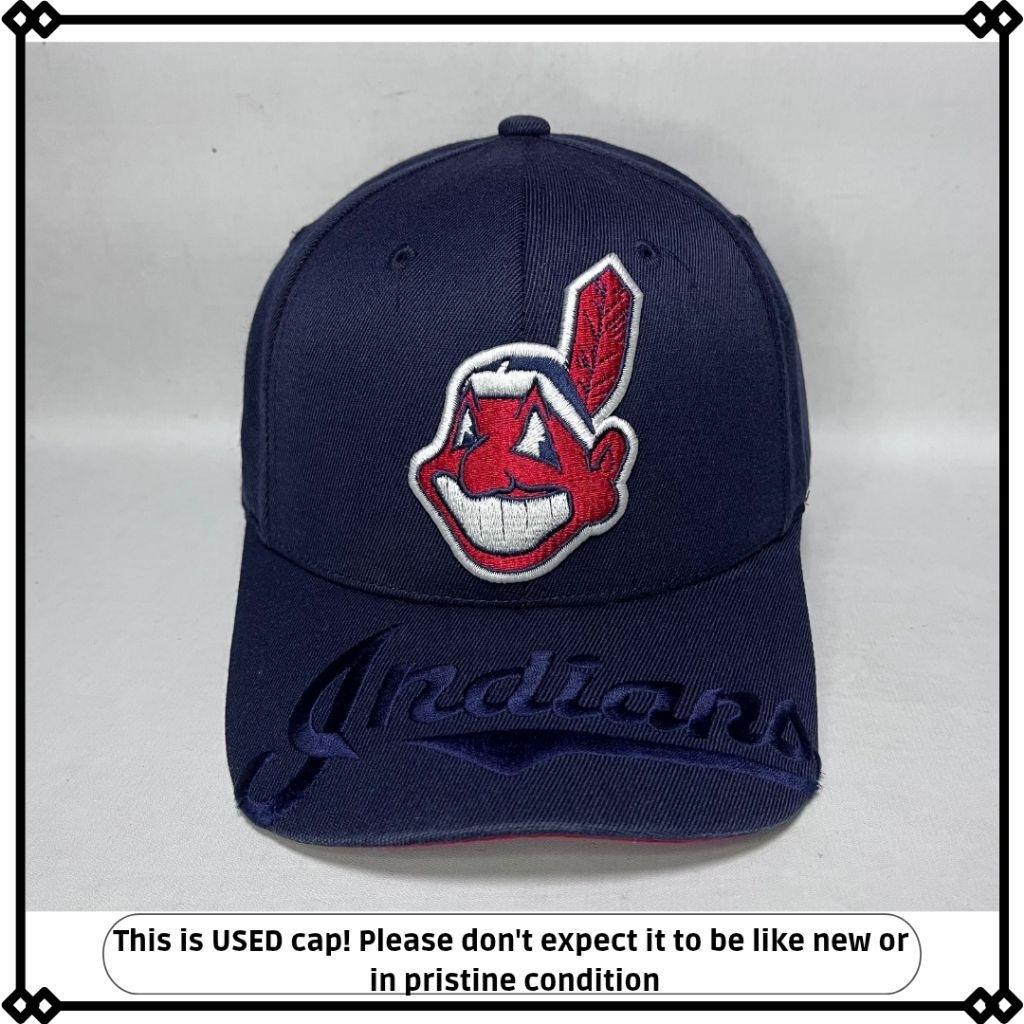topi MLB Indian Cleveland baseball original second bigsize L-XL