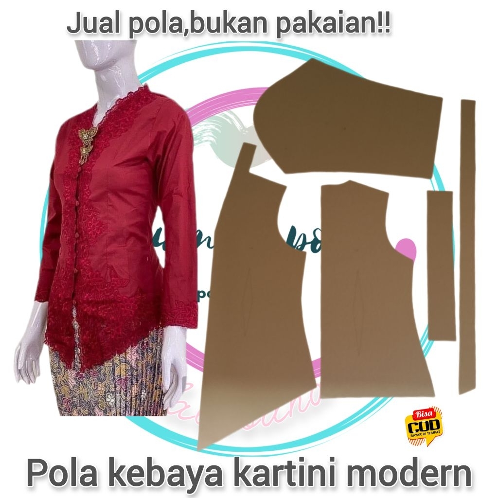 {COD} Pola Instan Kebaya Kartini Modern