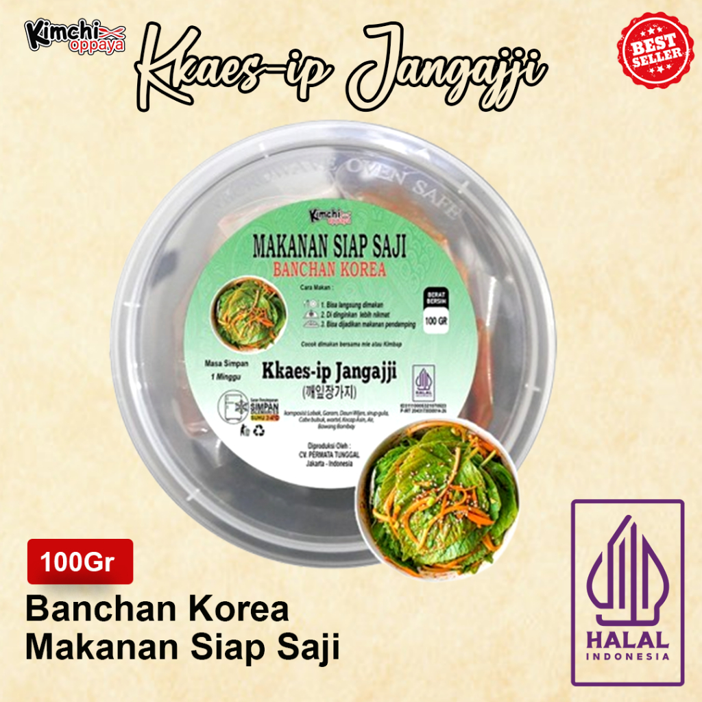 

Kkaes-ip Jangajji / 깻잎장이치 / Pickled Sesame Leaves / Daun Wijen 100 Gram