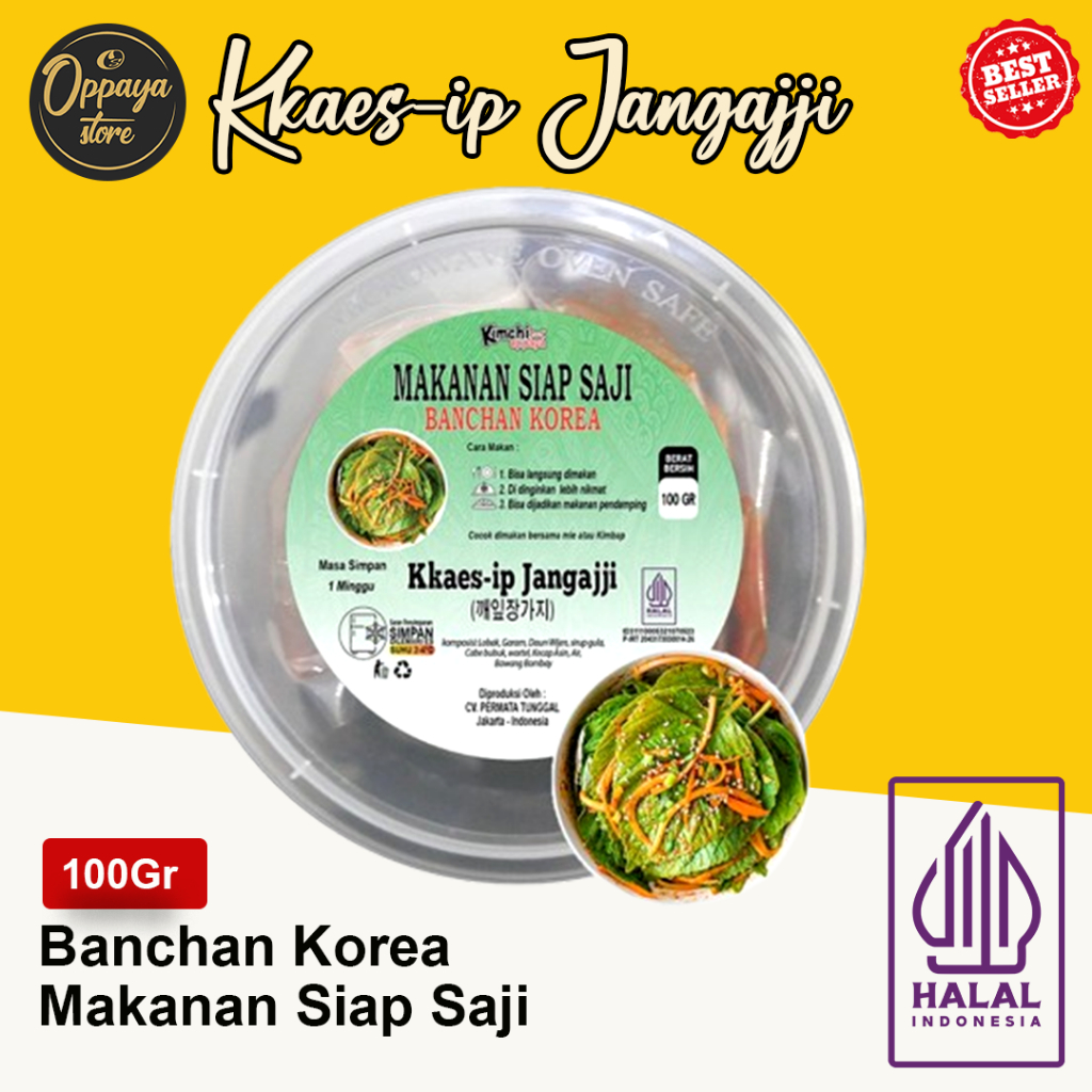 

Kkaes-ip Jangajji / 깻잎장이치 / Pickled Sesame Leaves / Daun Wijen 100Gr