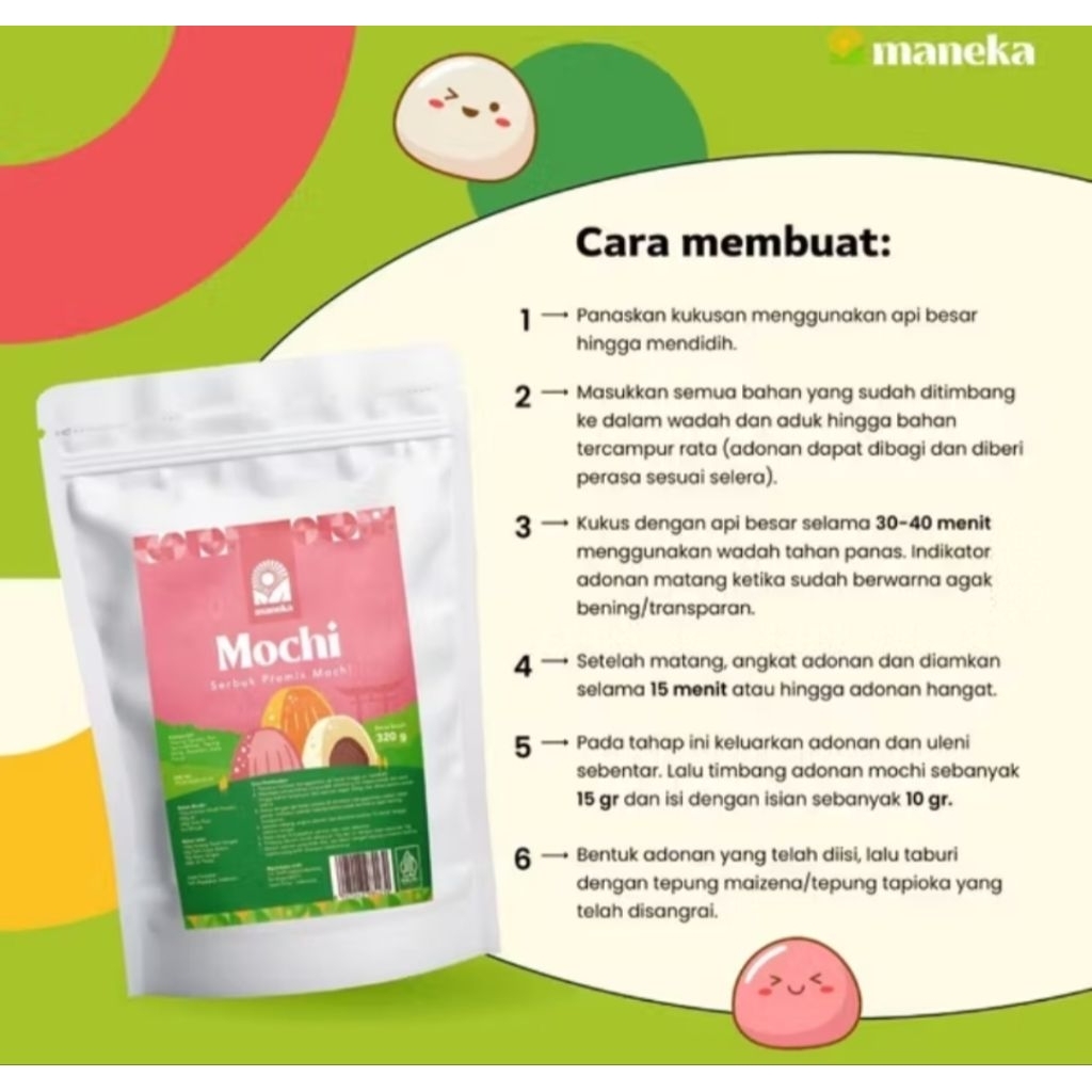 

Maneka premix mochi 320gr