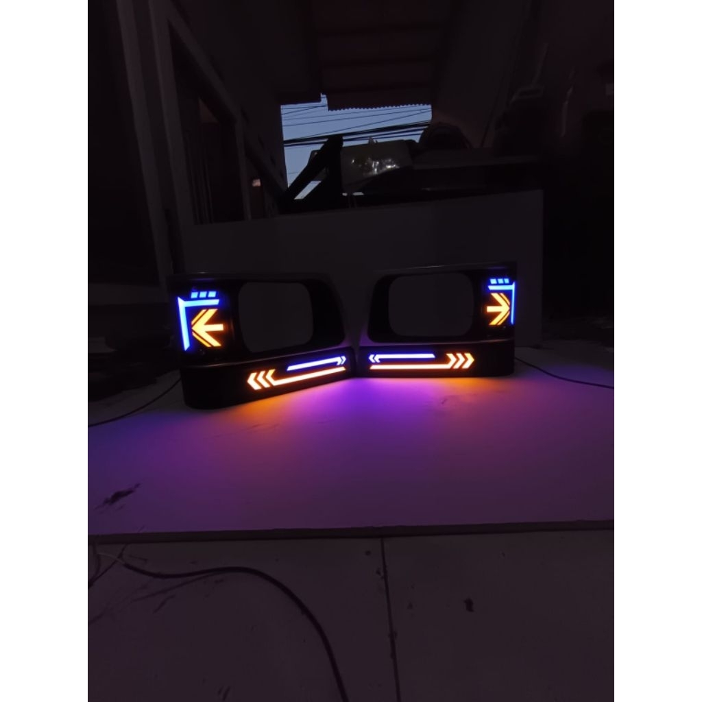 variasi lampu depan mobil send pickup