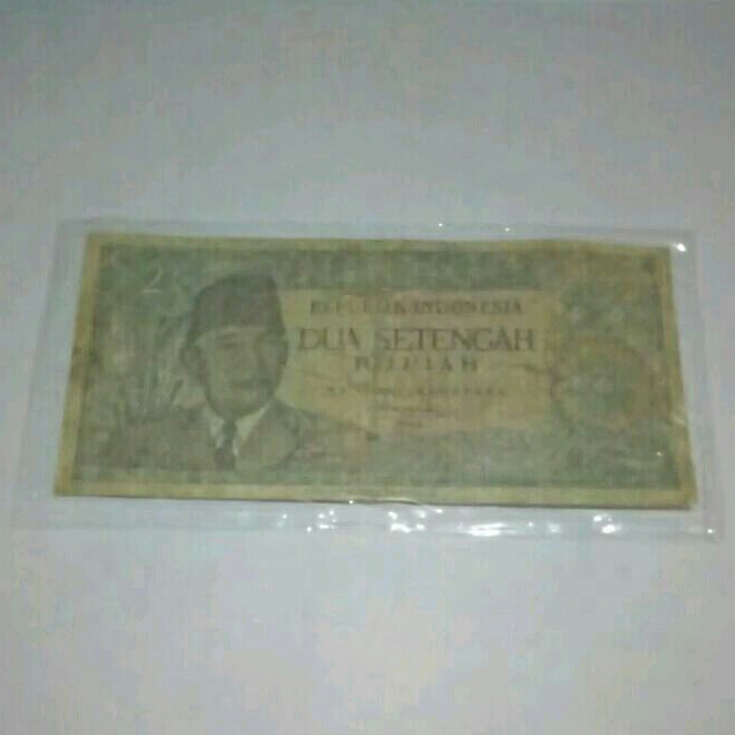 UANG KUNO LANGKA 2 JIAO China / 2,5 Rupiah asli 100% seri soekarno th 1964