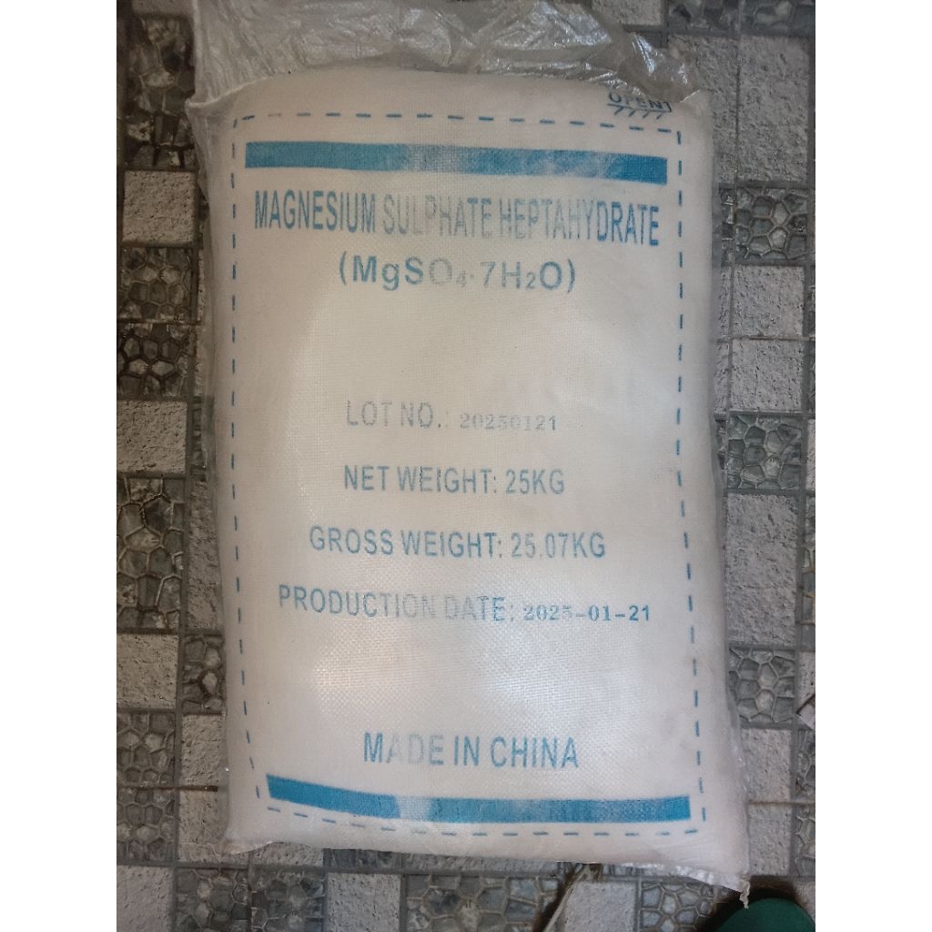 

MAGNESIUM SULPHATE/GARAM INGGRIS/MGSo4 @25kg