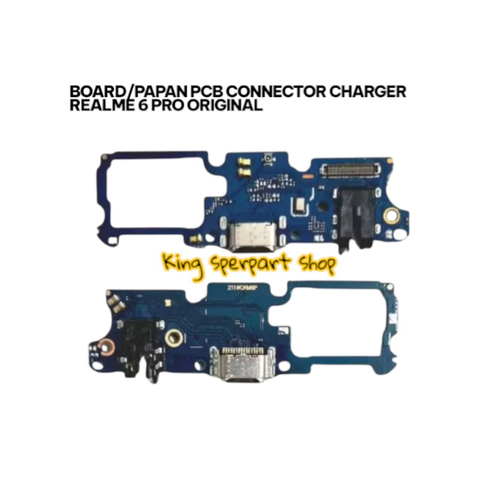 BOARD/PAPAN PCB CONNECTOR CHARGER REALME 6 PRO ORIGINAL QUALITY