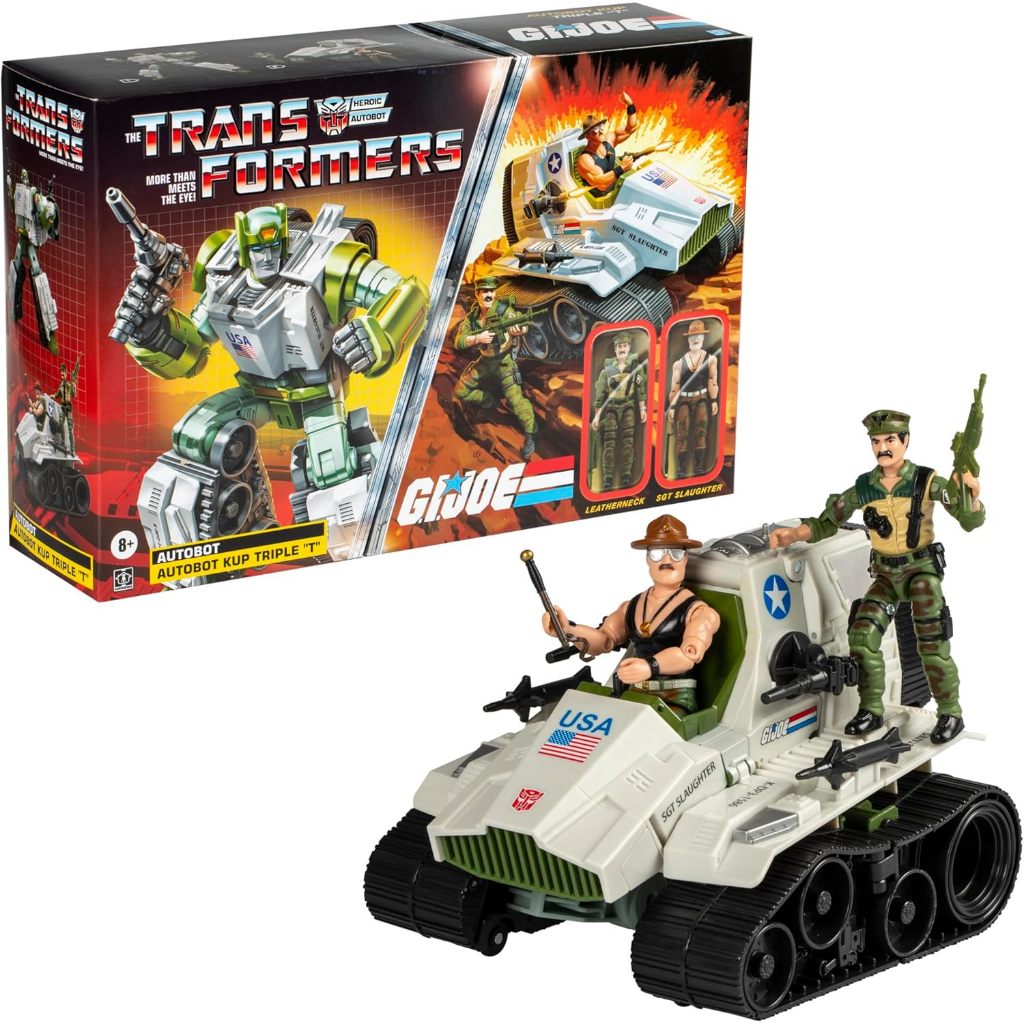 Transformers Collaborative G.I. Joe x Autobot Kup Triple T 9-Inch Action Figure, O-Ring 3.75-inch SG
