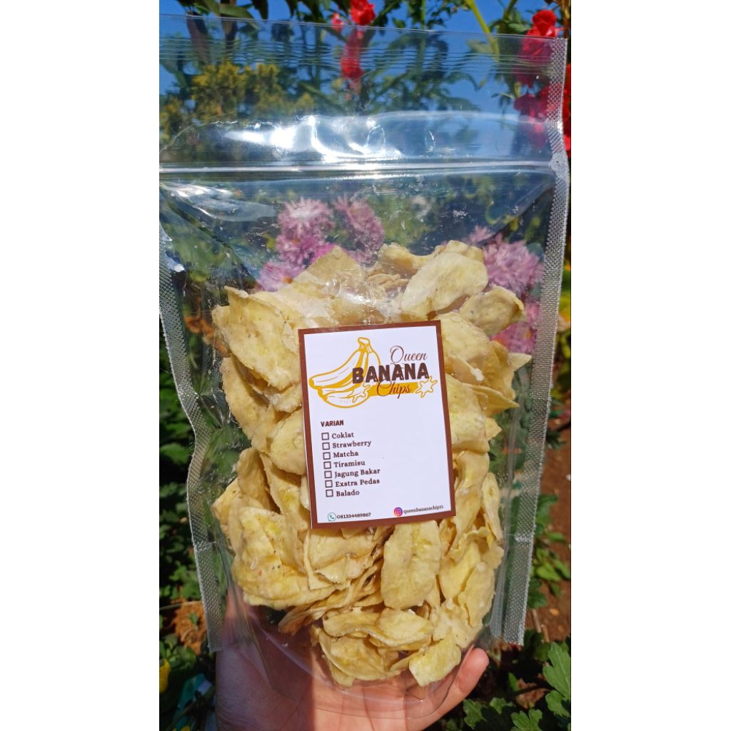 

kripik pisang varian tiramisu