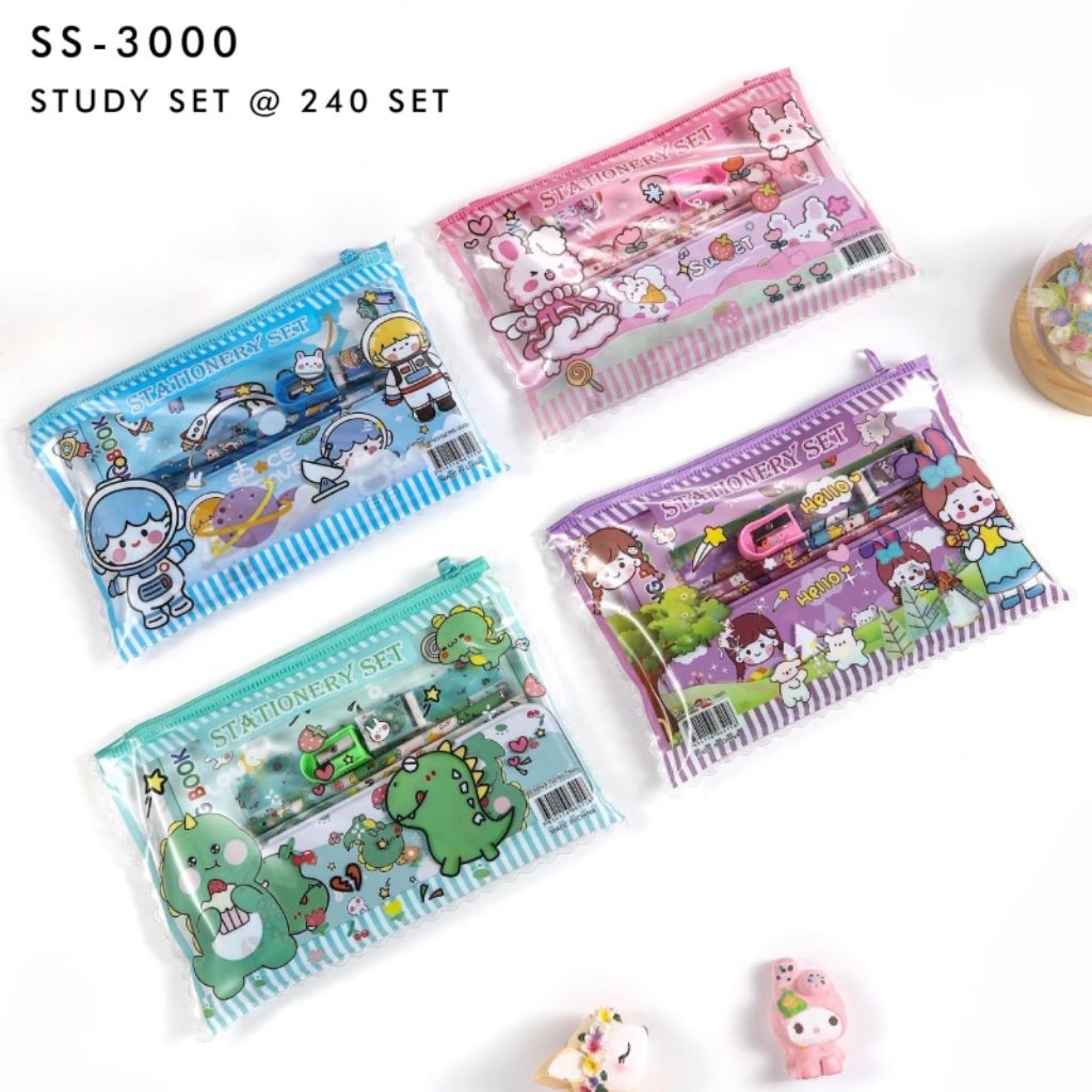 

Paket Alat Tulis Stationery Study Set SS-3000