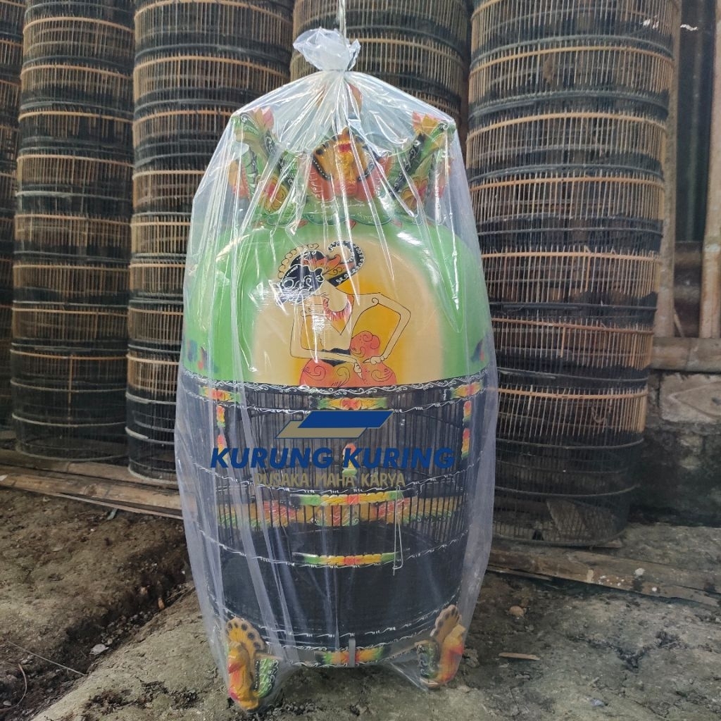 SANGKAR BURUNG MAHKOTA MERAK KANDANG PERKUTUT FULLSET AKSESORIS PIBER KUALITAS SUPER TERBAIK - MOTIF