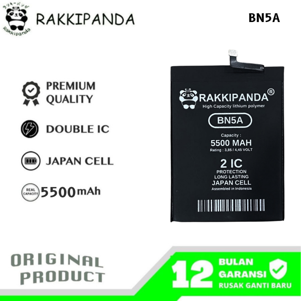 RakkiPanda - BN5A Redmi 10 4G 2022 / Redmi Note 10 5G / Poco M3 Pro 5G Batre Batrai Baterai