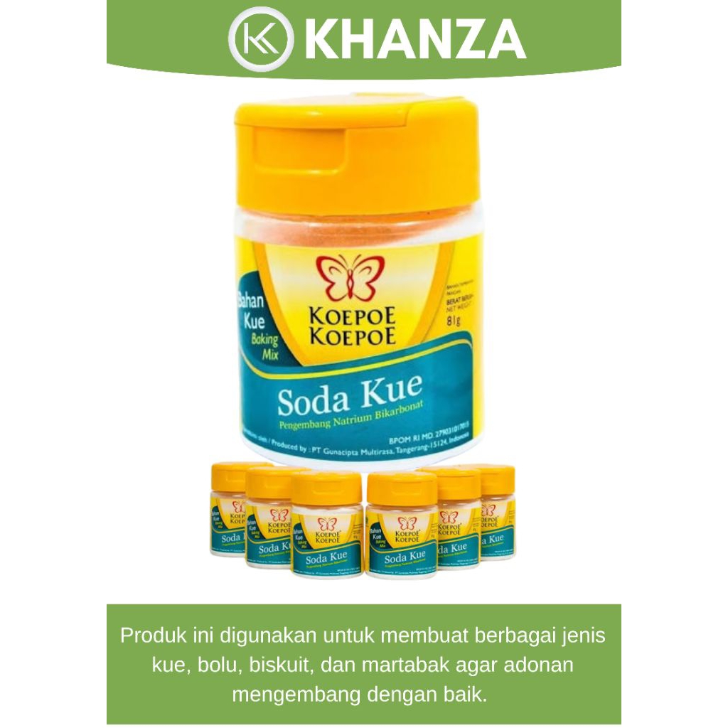 

Soda Kue Koepoe Koepoe 81gr Pengembang Natrium Bikarbonat Halal Tanpa Pengawet