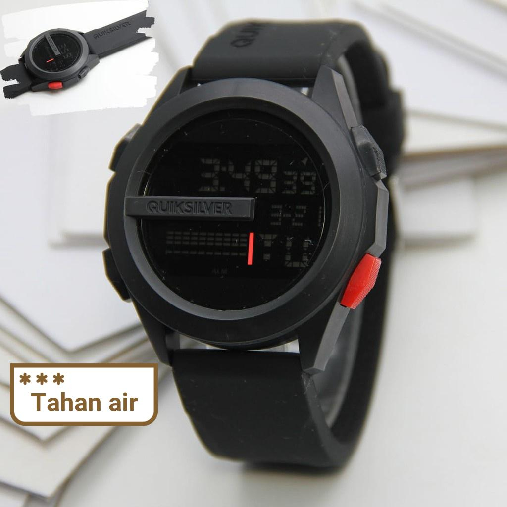 JAM TANGAN PRIA KEREN TERBARU 2021 ANTI AIR QUIKSILVER DRONE DIGITAL RUBBER QS DRONE