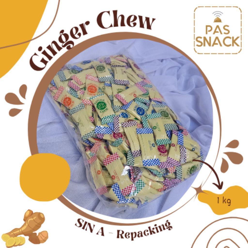 

[PRE-ORDER] Permen Jahe SIN A NTK (1 KG) - Ginger Chew - Ginger Candy - Permen Jadul - Ting ting Jahe