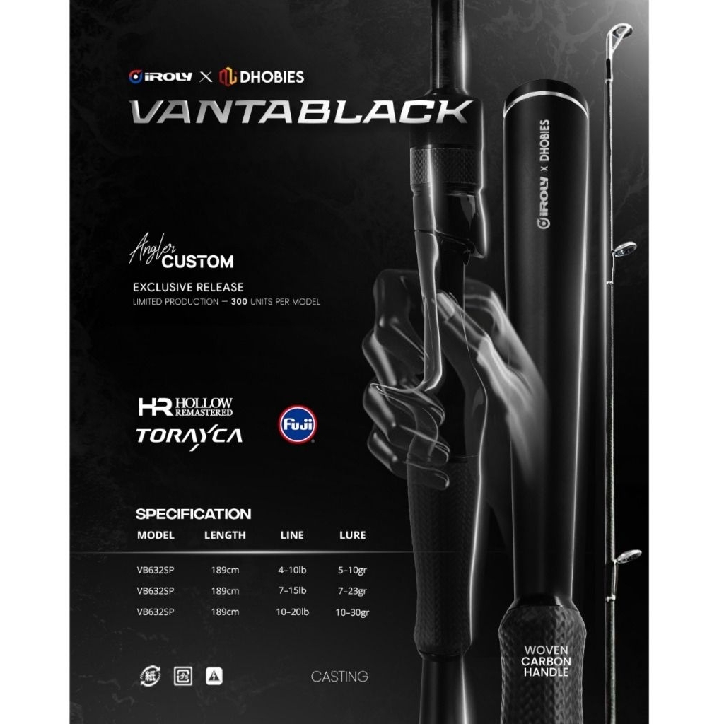 Iroly Vantablack x Dhobies limited edition