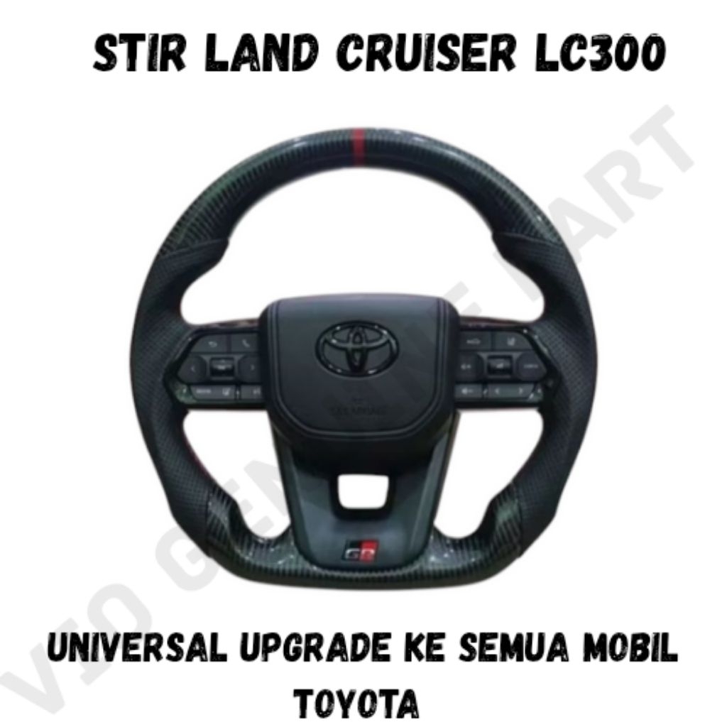 Stir Steer Land Cruiser LC300 Carbon Original GR Bisa Upgrade Ke Semua Mobil Toyota