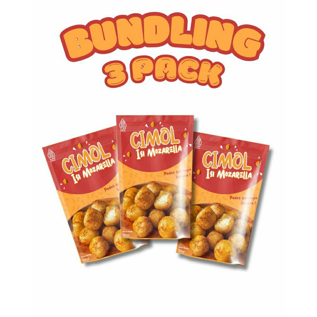 

PAKET 3 PACK CIMOL BOJOT MOZZARELLA CHEESE FROZEN