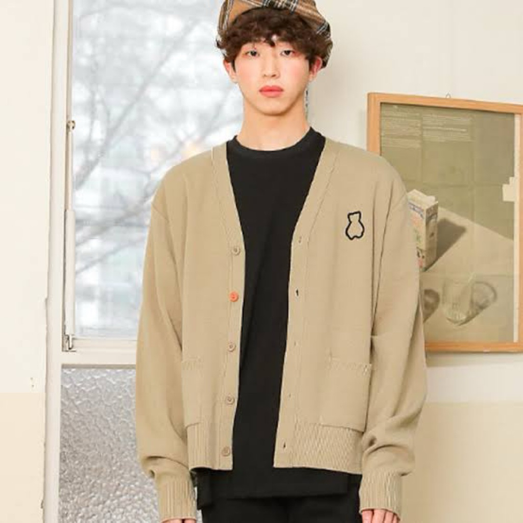 prlvd aqo bear cardigan brown aqo studiospace original