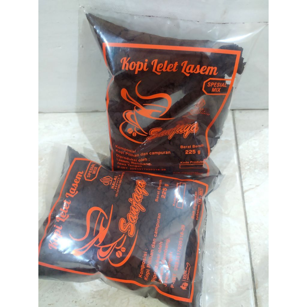 

KOPI LELET LASEM SANJAYA/KOPI LELET SANJAYA 225GR/KOPI LELET ASLI LASEM